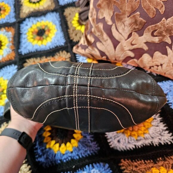 2007 Coach Y2K Hobo Shoulder Bag Purse in Buttery Soft Black Leather - Picture 5 of 7